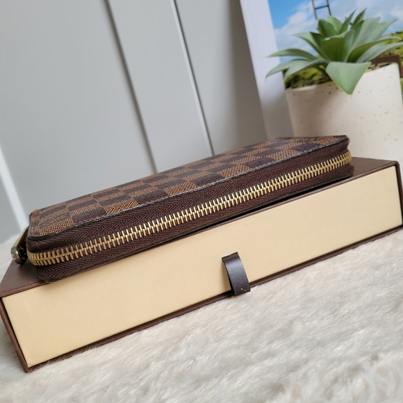 💕Authentic LOUIS VUITTON Zippy Wallet Damier Ebene - Picture 11 of 16